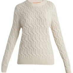 Damen Cable Knit Crewe Pullover