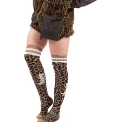 Damen Cheerleader Over Knee Wool Socken