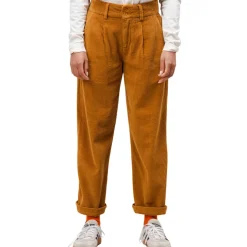 Damen Corduroy Pleated Hose