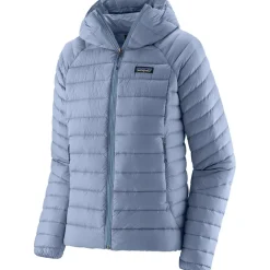 Damen Down Sweater Hoodie Jacke