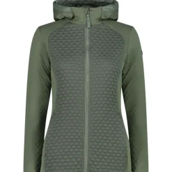 Damen Fleece Hoodie Jacke