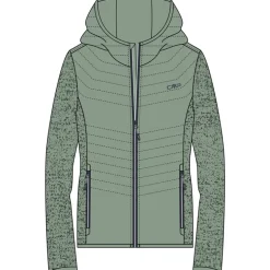 Damen Hybrid Hoodie Jacke