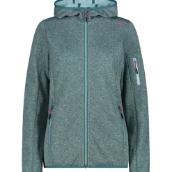 Damen Knitted Hoodie Jacke