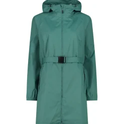 Damen Rain Hoodie Mantel