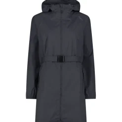 Damen Rain Hoodie Mantel