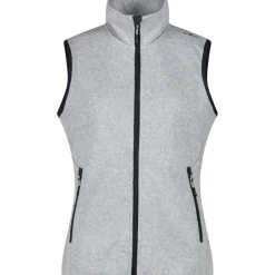 Damen Strick Fleece Weste