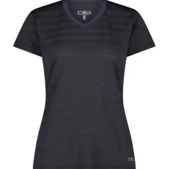 Damen Striped Mesh T-Shirt