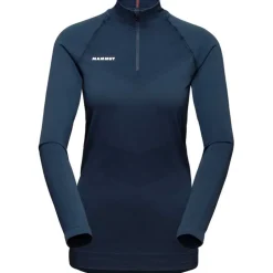 Damen Trift Half Zip Longsleeve