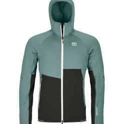 Herren Fleece Rib Hoodie Jacke