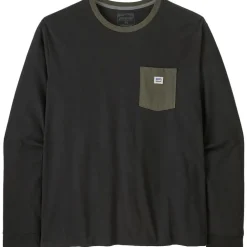 Herren Shop Sticker Pocket Longsleeve