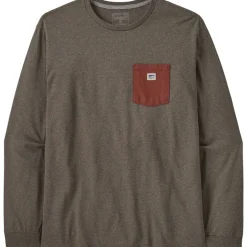 Herren Shop Sticker Pocket Longsleeve