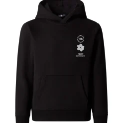 Kinder Girls Flower Graphic Relaxed Hoodie