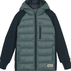 Kinder Hybrid Fleece Hoodie Jacke